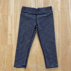 Ivivva by Lululemon girl’s striped capri leggings